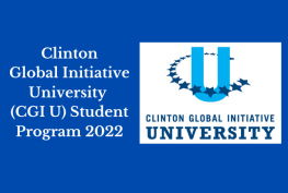 Clinton Global Initiative University (CGI U) Student Program 2022