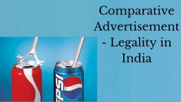 Comparative Advertising - Legality in India