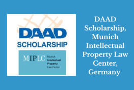 DAAD Scholarship, Munich Intellectual Property Law Center, Germany