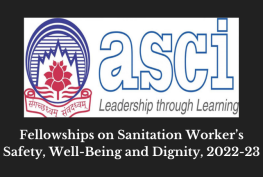 Fellowships on Sanitation Worker’s Safety, Well-Being and Dignity, 2022-23