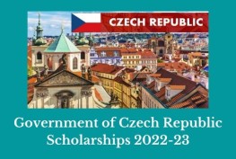 Government of Czech Republic Scholarships 2022-23