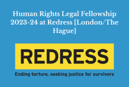 Human Rights Legal Fellowship 2023-24 at Redress [London/The Hague]