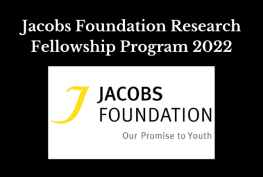 Jacobs Foundation Research Fellowship Program 2022