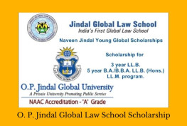 O. P. Jindal Global Law School Scholarship