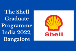 The Shell Graduate Programme India 2022, Bangalore [3-Year Programme]