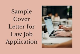 Sample Cover Letter for Law Job Application