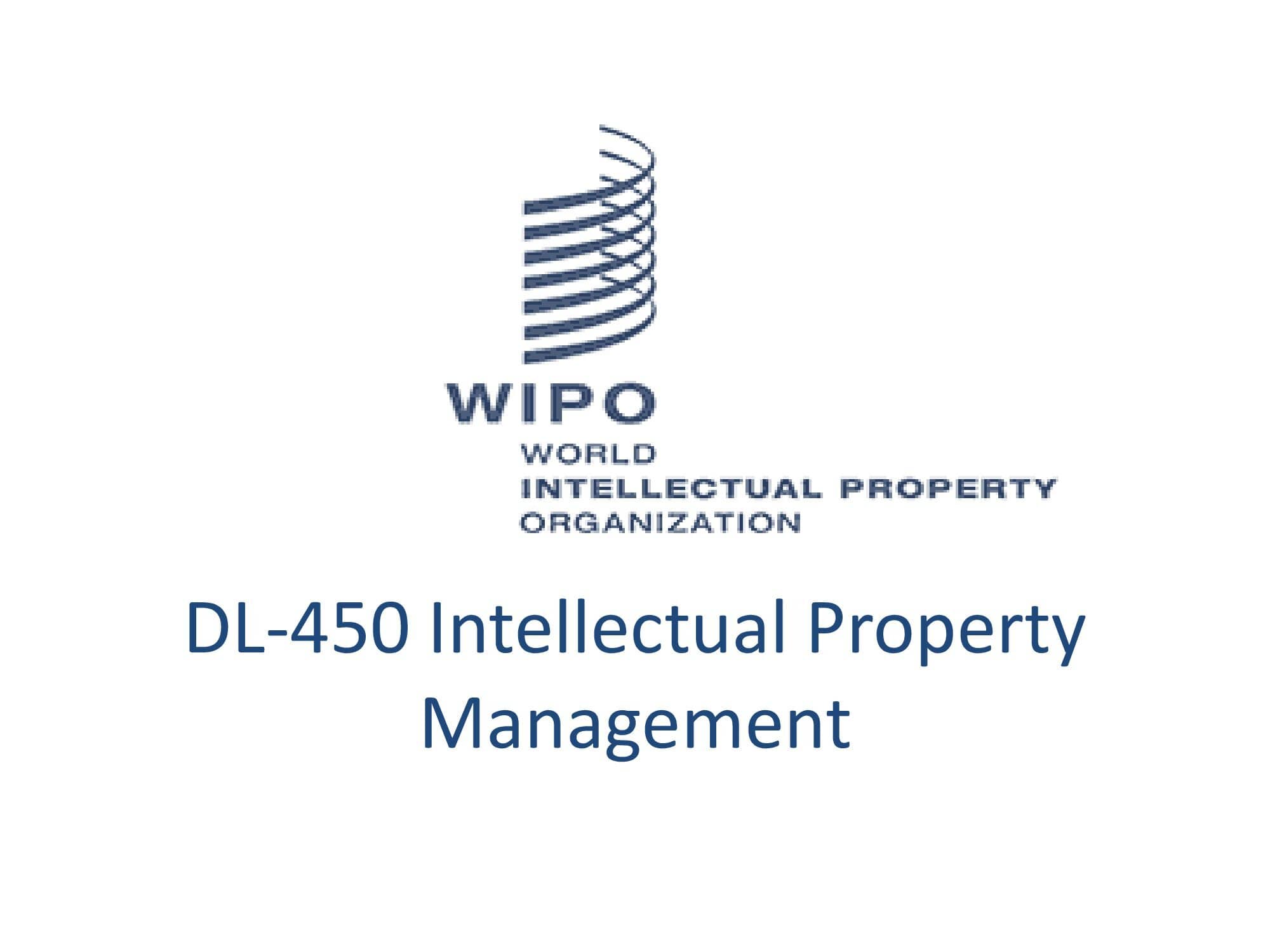 DL-450 Intellectual Property Management [DL450E21S1]