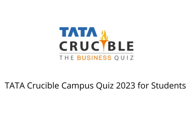 TATA Crucible Campus Quiz 2023 for Students