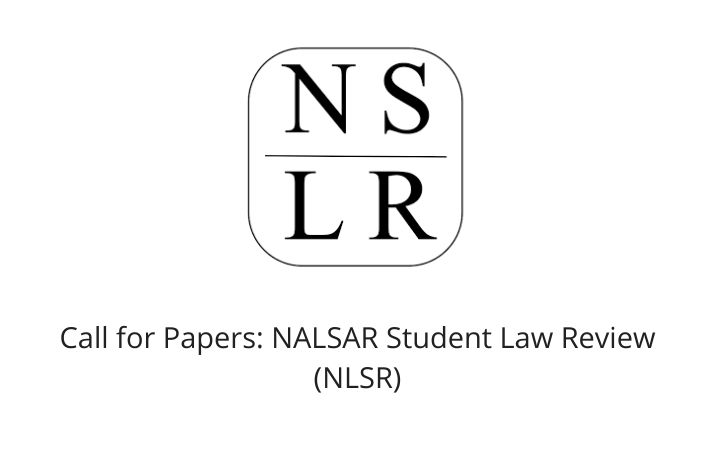 Call for Papers: NALSAR Student Law Review (NLSR)