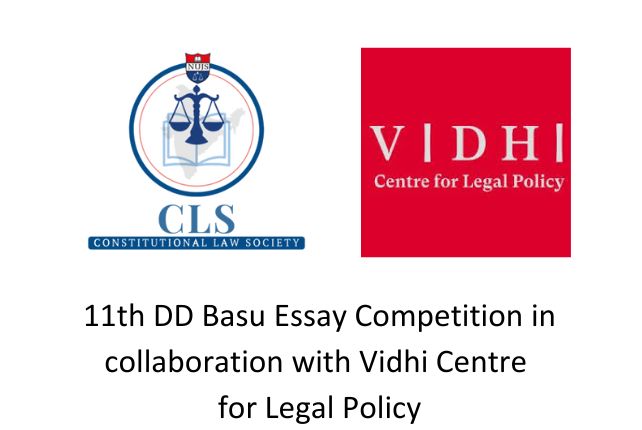 11th DD Basu Essay Competition in collaboration with Vidhi Centre for Legal Policy