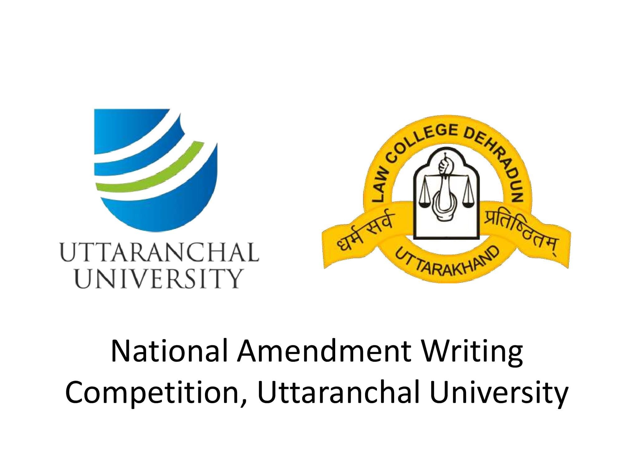 National Amendment Writing Competition, Uttaranchal University