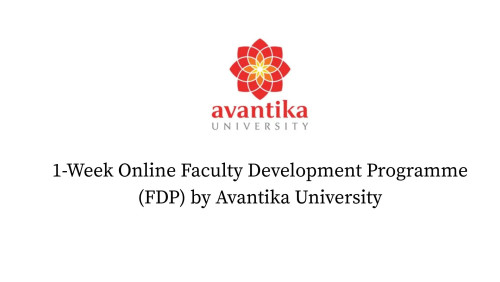 1-Week Online Faculty Development Programme (FDP)