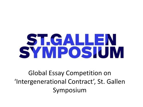 Global Essay Competition on ‘Intergenerational Contract’, St. Gallen Symposium