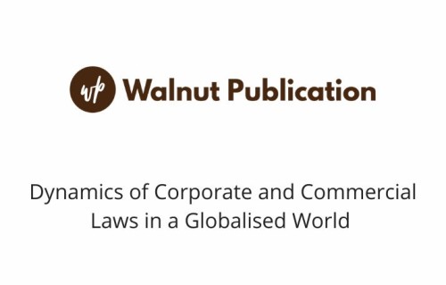 Dynamics of Corporate and Commercial Laws in a Globalised World (Call for Chapters for Edited Book )