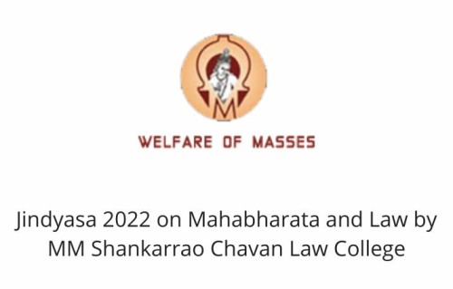Jindyasa 2022 on Mahabharata and Law by MM Shankarrao Chavan Law College, Pune