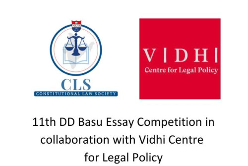 11th DD Basu Essay Competition in collaboration with Vidhi Centre for Legal Policy