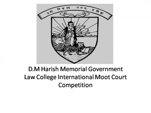 D.M. Harish Memorial Government Law College International Moot Court Competition