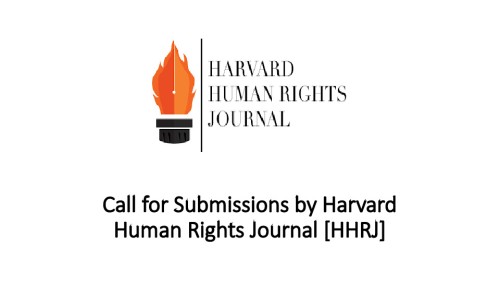 Call for Submissions by Harvard Human Rights Journal [HHRJ]