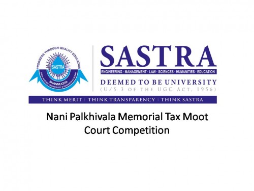 Nani Palkhivala Memorial Tax Moot Court Competition