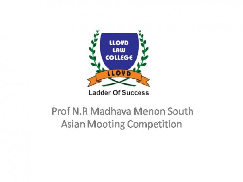 Prof. N.R. Madhava Menon South Asian Mooting Competition